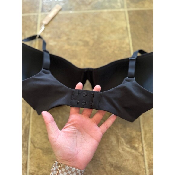 Skims Fits Everybody Scoop Plunge Bra Onyx Size 34DDDD - Picture 6 of 9
